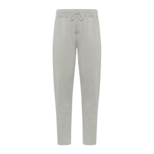 Luxe Katoenen Joggers Parel Grijs Kiton , Gray , Heren