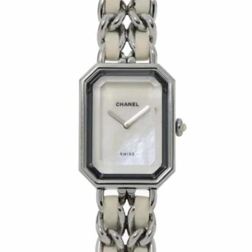 Pre-owned Stainless Steel watches Chanel Vintage , White , Dames