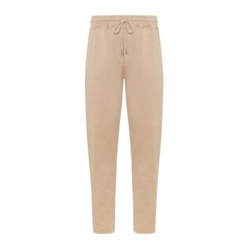 Beige Katoenen Joggers Lichtgewicht Comfortabele Stijl Kiton , Beige ,...