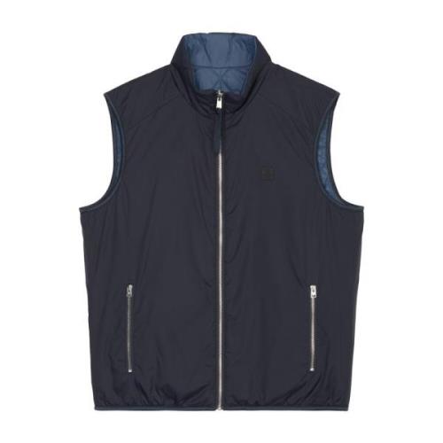 Omkeerbaar gewatteerd vest normaal Marc O'Polo , Blue , Heren