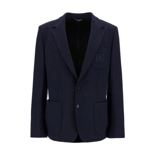 Stijlvolle Jas voor Mannen Dolce & Gabbana , Blue , Heren