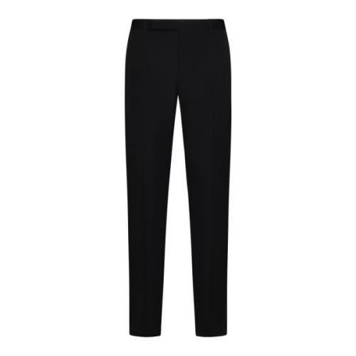 Zwarte Wol Maatwerk Broek Saint Laurent , Black , Heren