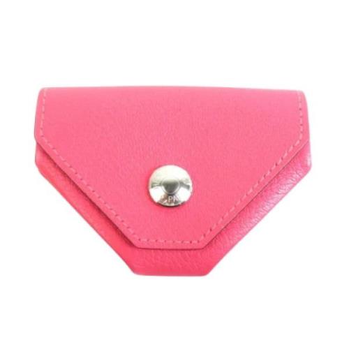 Pre-owned Leather wallets Hermès Vintage , Pink , Dames