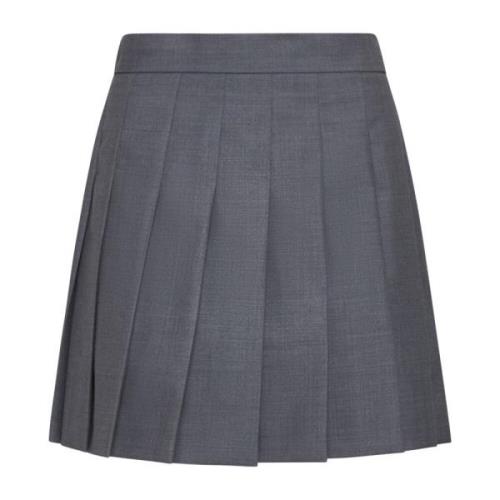 Angel Geplooide Minirok Grijs Max Mara Studio , Gray , Dames