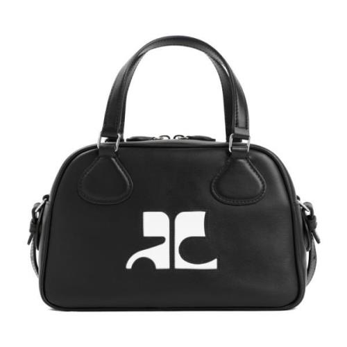 Leren Bowlingtas Courrèges , Black , Dames