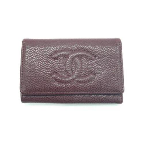 Pre-owned Leather key-holders Chanel Vintage , Brown , Dames