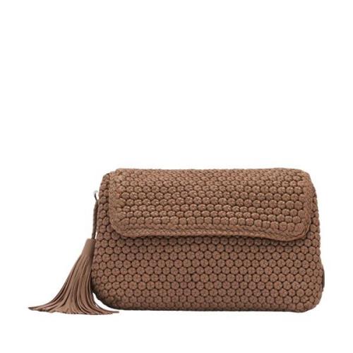 Handtas Geitenleer Beige Handtas Lottusse , Beige , Dames