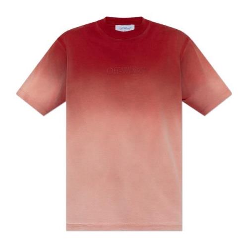 T-shirt met logo Off White , Red , Dames