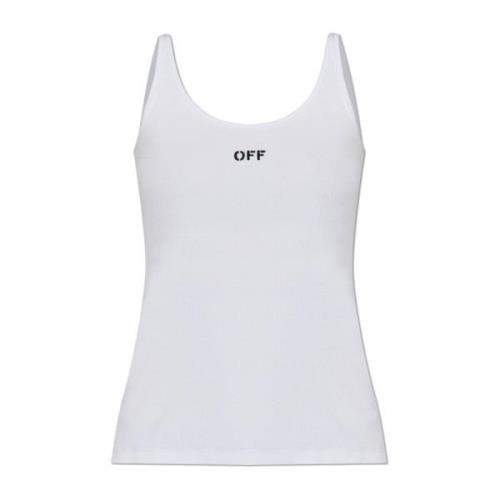 Gestreepte top Off White , White , Dames