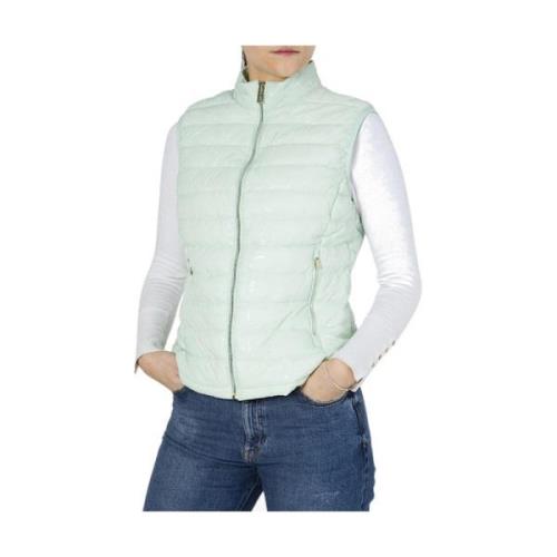 Mouwloos Nylonvest met Letterprint YES ZEE , Green , Dames