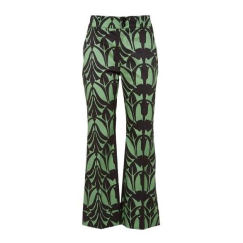 Hendrix Broek - Ananas Print, Hoge Taille, Zware Katoen La DoubleJ , M...