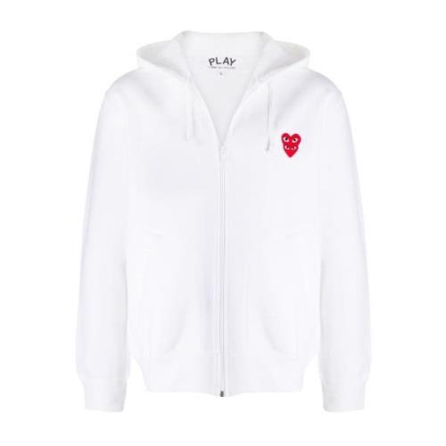 Stijlvolle Heren Sweatshirt Comme des Garçons Play , White , Heren