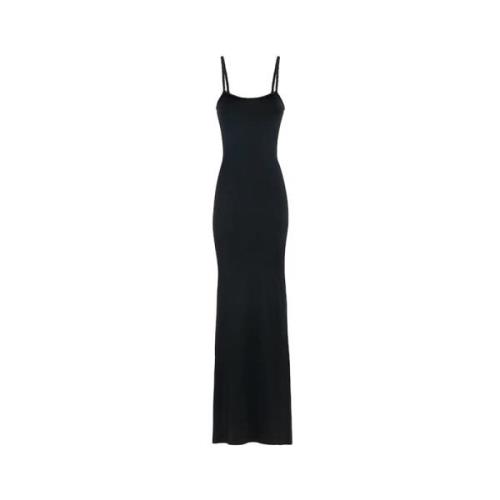 Elegante Zwarte Jurk F**k , Black , Dames