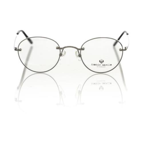 Ronde Metalen Frame Bril Frankie Morello , Gray , Dames