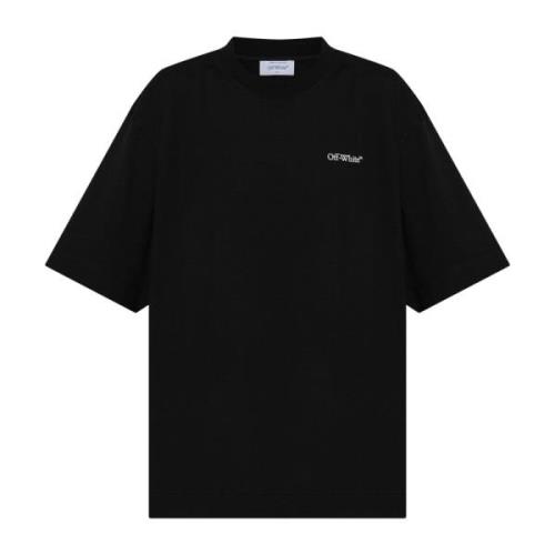 T-shirt met logo Off White , Black , Dames