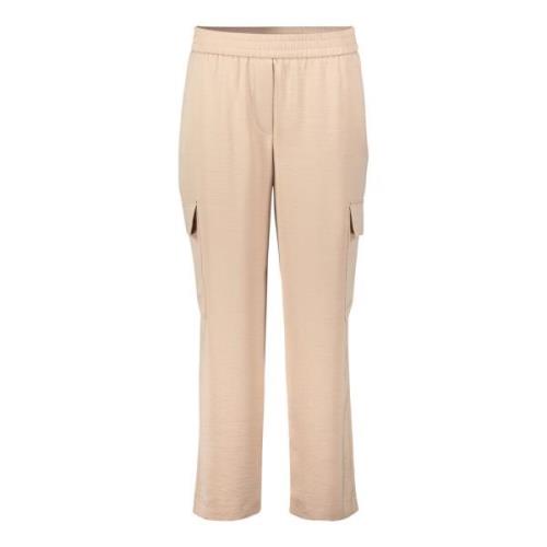 Casual broek met opgestikte zakken Betty & Co , Beige , Dames