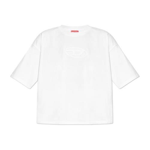 T-shirt T-Buxt-Crop-Od Diesel , White , Dames