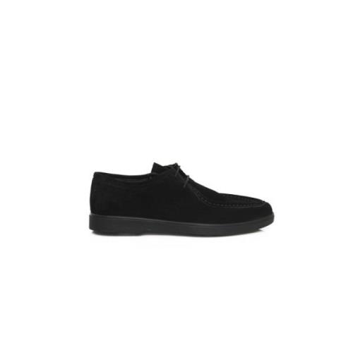 Derby Leren Schoenen - Casual Stijl Cerruti 1881 , Black , Heren