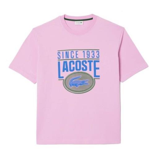 Koop Loose Fit T-shirt Lacoste , Pink , Heren