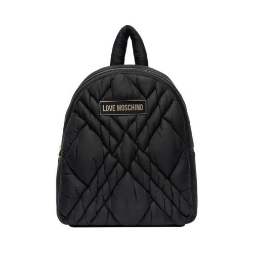 Zwarte Rugzak voor Vrouwen Moschino , Black , Dames