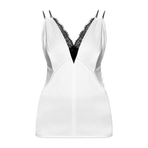 Lingerie-stijl top Victoria Beckham , White , Dames