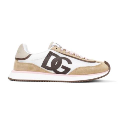 Cacao Witte Sneakers Dolce & Gabbana , White , Dames