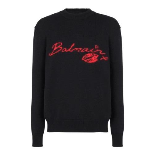 Wol Ki jumper Balmain , Black , Heren