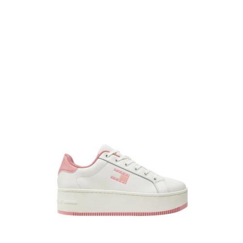 Roze Sneakers 1Uscita Tommy Hilfiger , White , Dames