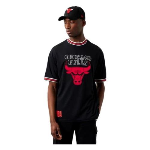 Zwart Team Logo T-Shirt New Era , Black , Heren