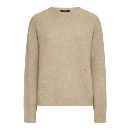 Sand Sweaters met Ghiacci Touch Max Mara Weekend , Beige , Dames