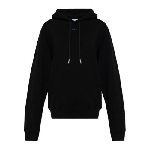 Sweatshirt met logo Off White , Black , Dames