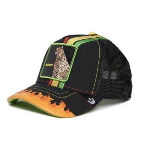 Luipaardprint Truckerpet Goorin Bros , Black , Unisex