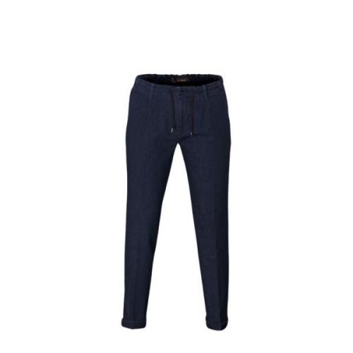 Lichtgewicht Japans Comfort Denim Chino Broek Moorer , Blue , Heren