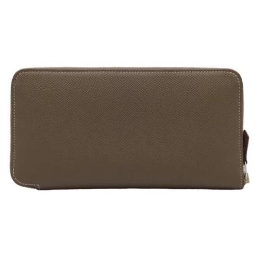 Pre-owned Canvas wallets Hermès Vintage , Gray , Dames