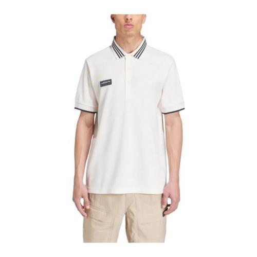 Spzl Short Sleeve Polo Shirt Adidas , Beige , Heren