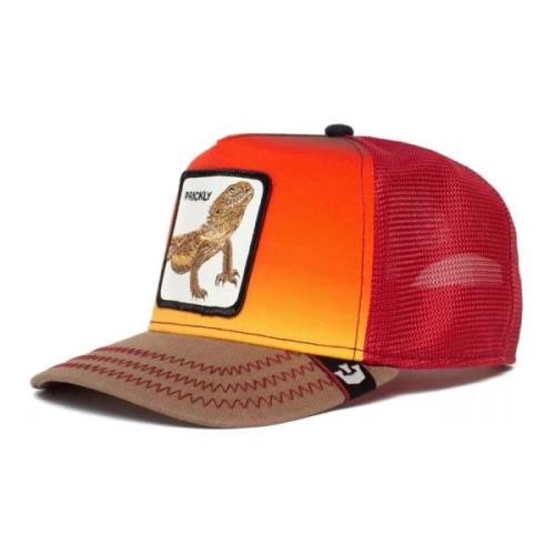 Oranje Hagedis Trucker Cap Goorin Bros , Multicolor , Heren