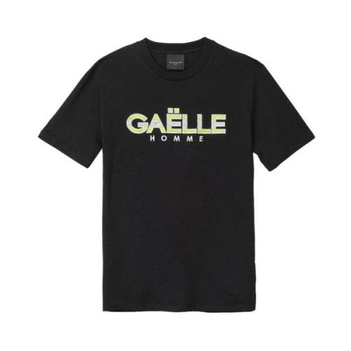 Zwarte T-shirt voor Mannen Gaëlle Paris , Black , Heren