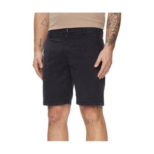 Navy Blauwe Bermuda Shorts Guess , Blue , Heren