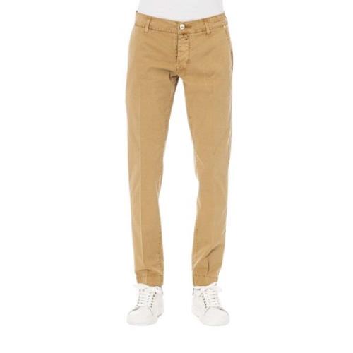 Beige Katoenmix Broek met Zakken Jacob Cohën , Beige , Heren