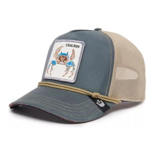 Blauwe Krab Trucker Cap Goorin Bros , Blue , Heren