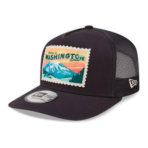 Marino Washington Postcard Trucker Cap New Era , Multicolor , Heren