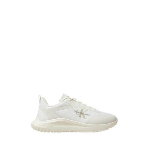 Witte Sneakers Minimalistische Stijl Calvin Klein , White , Heren