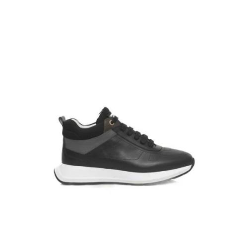 Echt Leren Platform Sneaker Dames Cerruti 1881 , Black , Dames