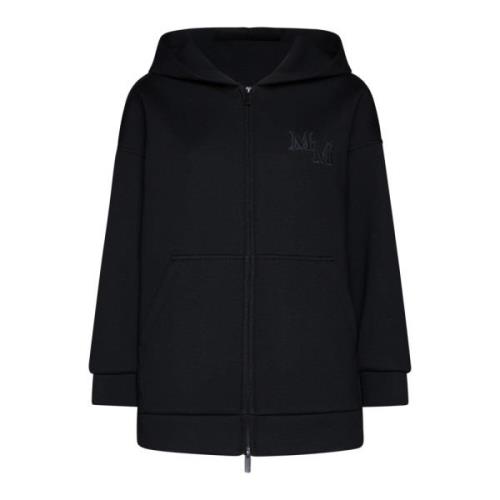 Zwarte Oversized Hoodie Trui Max Mara , Black , Dames