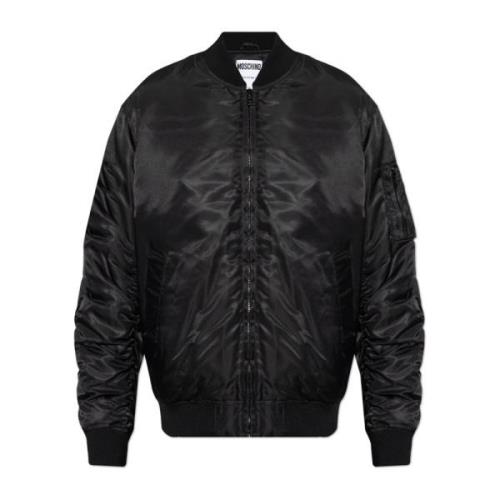 Gewatteerde 'bomber' jas Moschino , Black , Heren