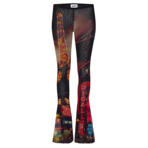 Zwarte Tule Pigalle Print Broek Jean Paul Gaultier , Multicolor , Dame...