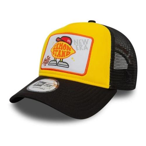 Zwarte Patch Trucker Pet New Era , Multicolor , Heren