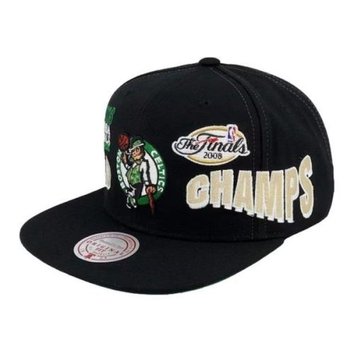 Zwarte Celtics World Champs Snapback Mitchell & Ness , Black , Heren