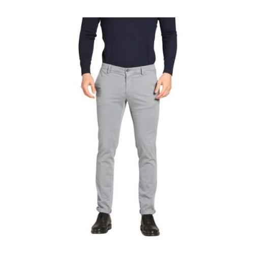 Slim Fit Winter Chino Broek Lichtblauw Mason's , Blue , Heren