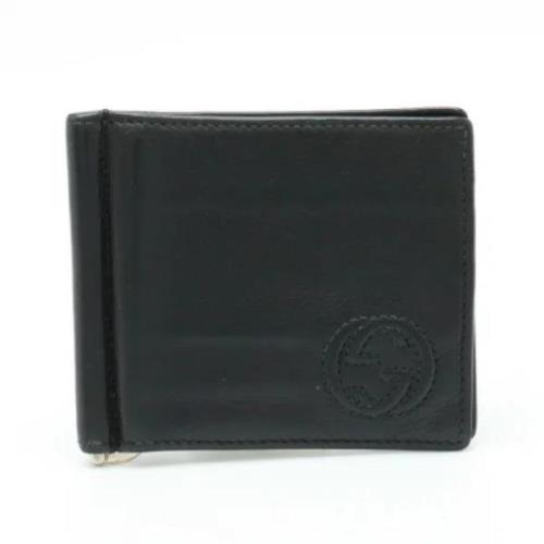 Pre-owned Leather wallets Gucci Vintage , Black , Dames